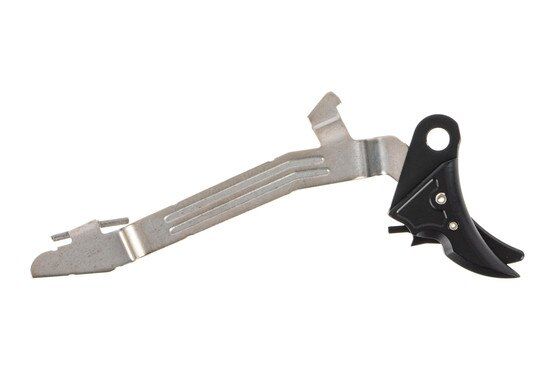 The Overwatch Precision Glock Trigger FALX is machined from aluminum and black anodized